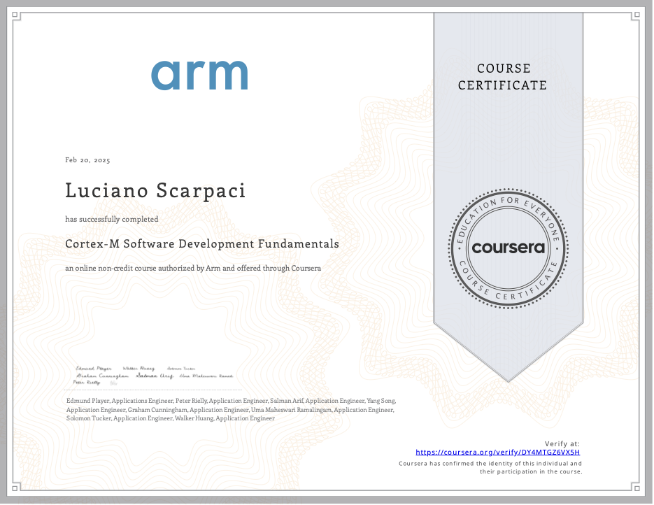 Cortex-M Software Development Fundamentals
